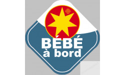 bébé à bord gars Occitan - 10cm - Sticker/autocollant