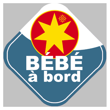 bébé à bord gars Occitan - 10cm - Sticker/autocollant