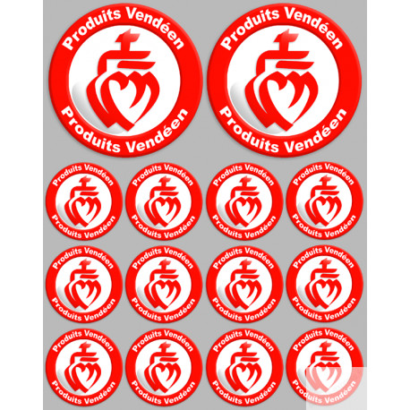 Produits Vendéen - 2fois 10cm - 12fois 5cm - Sticker/autocollant