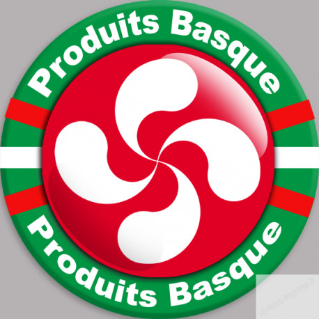 Produits Basque rouge - 20cm - Sticker/autocollant