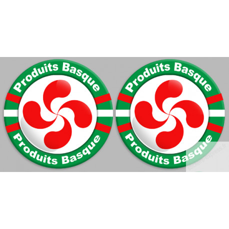 Produits Basque - 12fois 10cm - Sticker/autocollant