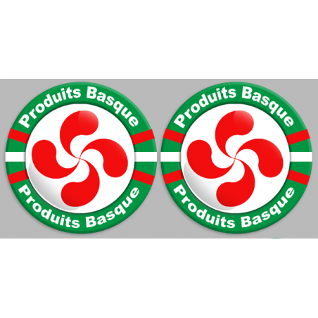 Produits Basque - 12fois 10cm - Sticker/autocollant