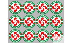 Produits Basque - 12fois 5cm - Sticker/autocollant