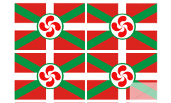 Stickers / autocollants drapeau basque