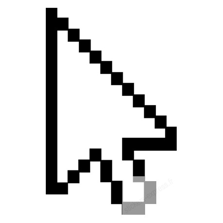 curseur flèche - 15cm - Sticker/autocollant