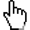 Autocollants : Curseur main