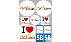 stickers / autocollant département de la Nièvre
