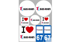 stickers / autocollant département du Bas-Rhin