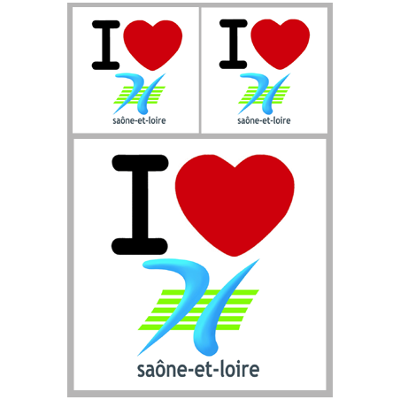 stickers / autocollant département de la Saône et Loire