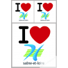 stickers / autocollant département de la Saône et Loire