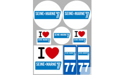 stickers / autocollant département de la Seine et Marne