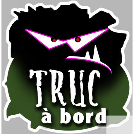 Truc a bord (5x5cm) - Sticker/autocollant