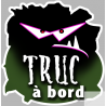 Truc a bord (5x5cm) - Sticker/autocollant