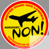 Autocollants : Non au referendum pour l'aeroport de Notre Dame des Landes