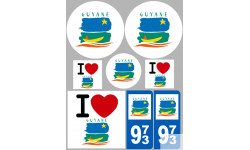 stickers / autocollant département de la Guyane