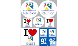 stickers / autocollant département de la Réunion