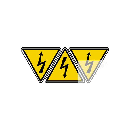 Stickers  / Autocollant danger électrique