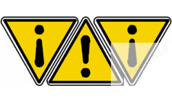 Stickers  / Autocollants danger général