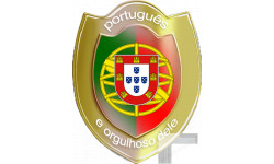 Portugais et fier de l'être - 15x11.7cm - Sticker/autocollant