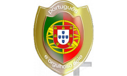 Stickers  / Autocollant  portugais et fier de l'être
