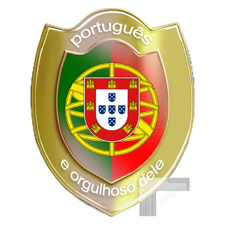 Portugais et fier de l'être - 15x11.7cm - Sticker/autocollant