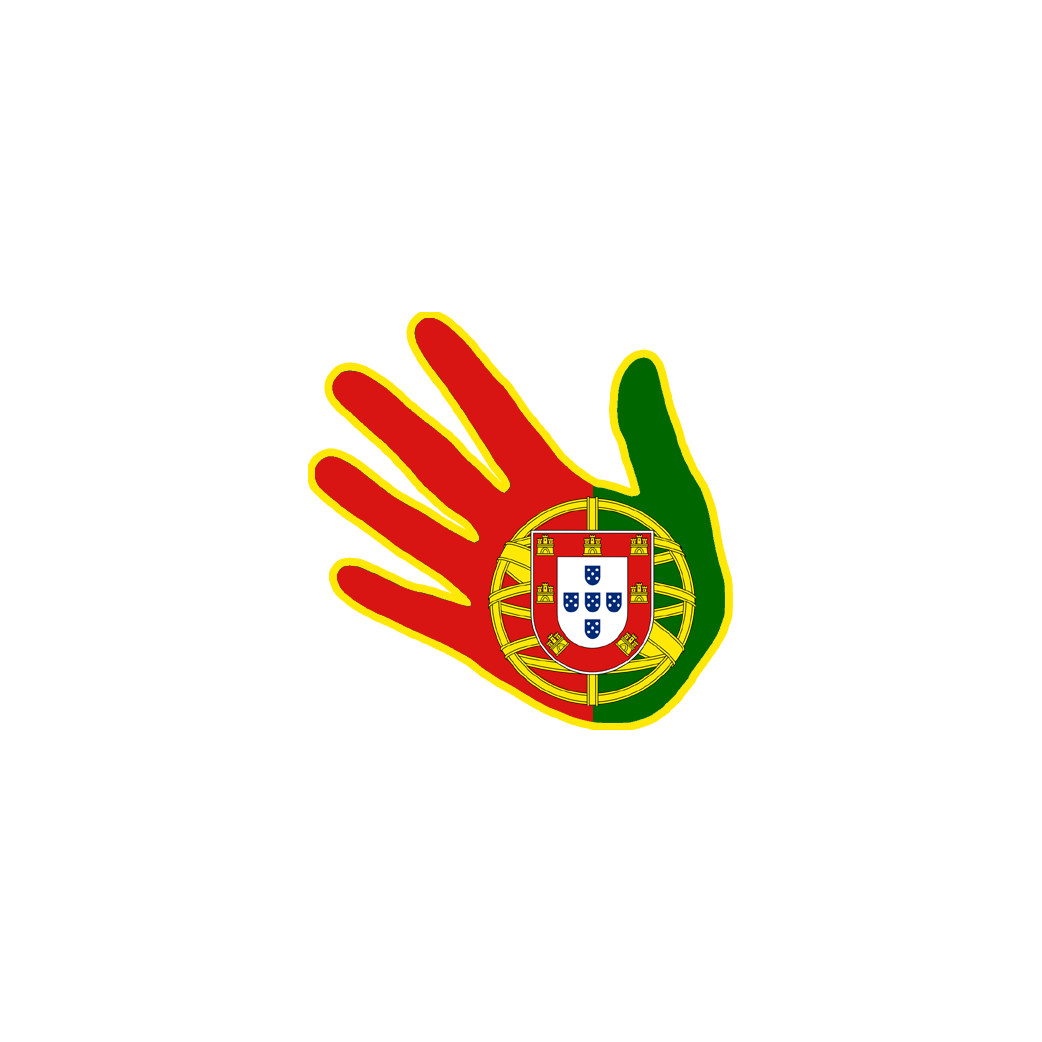 main Portugaise - 17x17cm - Sticker/autocollant