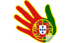 main Portugaise - 17x17cm - Sticker/autocollant