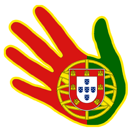 main Portugaise drapeau