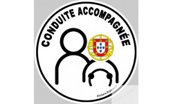 conduite accompagnée Portugal - Sticker/autocollant