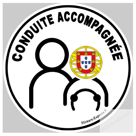 conduite accompagnée Portugal - Sticker/autocollant