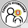 conduite accompagnée Portugal - Sticker/autocollant