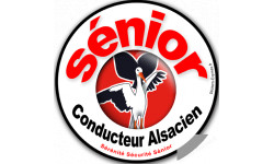 Conducteur Sénior Alsacien (15x15cm) - Sticker/autocollant