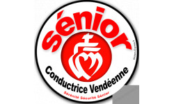 conductrice Sénior Vendéenne - 15cm - Sticker/autocollant