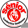 conductrice Sénior Vendéenne - 15cm - Sticker/autocollant
