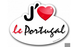 j'aime le Portugal - 15x11cm - Sticker/autocollant