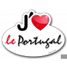 Autocollants :j'aime le Portugal
