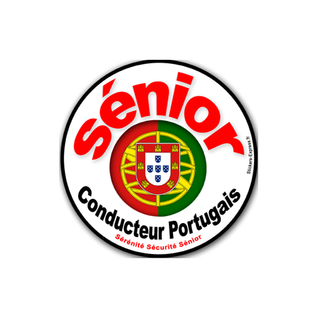 conducteur sénior Portugais - 10cm - Sticker/autocollant