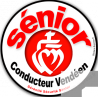 conducteur sénior Vendéen - 10cm - Sticker/autocollant
