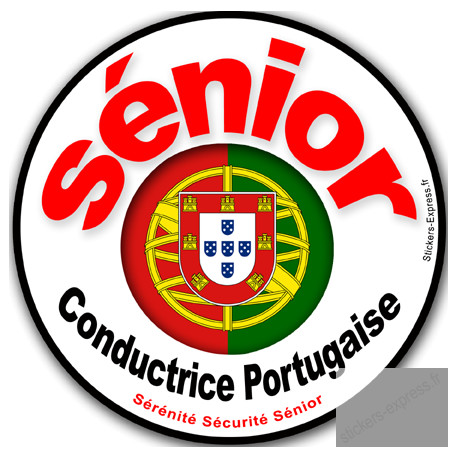 Autocollants :conductrice Sénior Portugaise