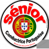 conductrice Sénior Portugaise - 10cm - Sticker/autocollant