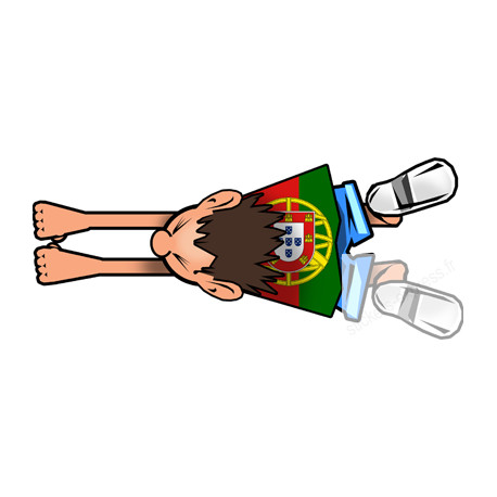 attrape voiture Portugais - 28x12cm - Sticker/autocollant