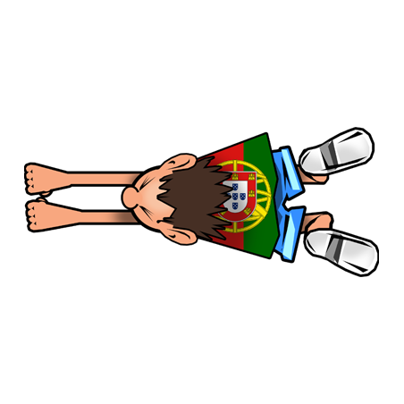 attrape voiture Portugais - 28x12cm - Sticker/autocollant