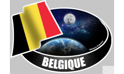 BELGIQUE (10x14cm) - sticker/autocollant