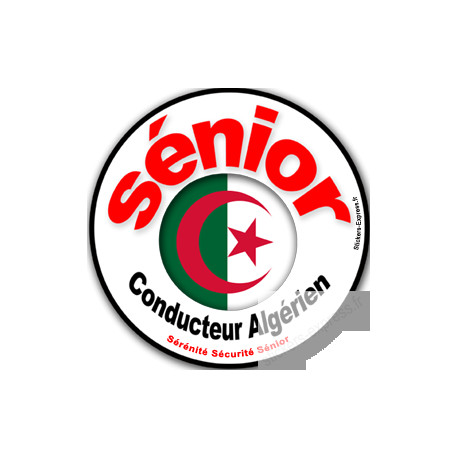 conducteur Sénior Algérien - 10cm - Sticker/autocollant