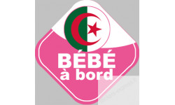 bébé à bord d'origine Algérienne - 15x15cm - Sticker/autocollant