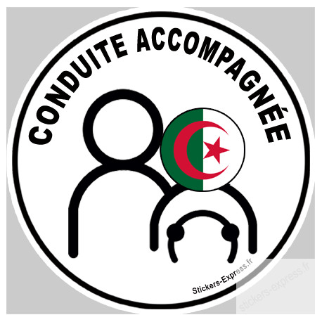 Autocollants : conduite accompagnee Algerien