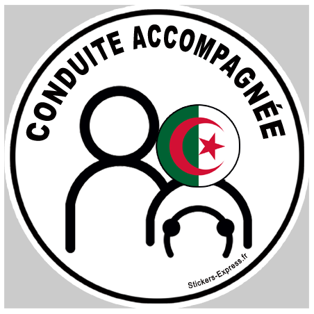 Autocollants : conduite accompagnee Algerien