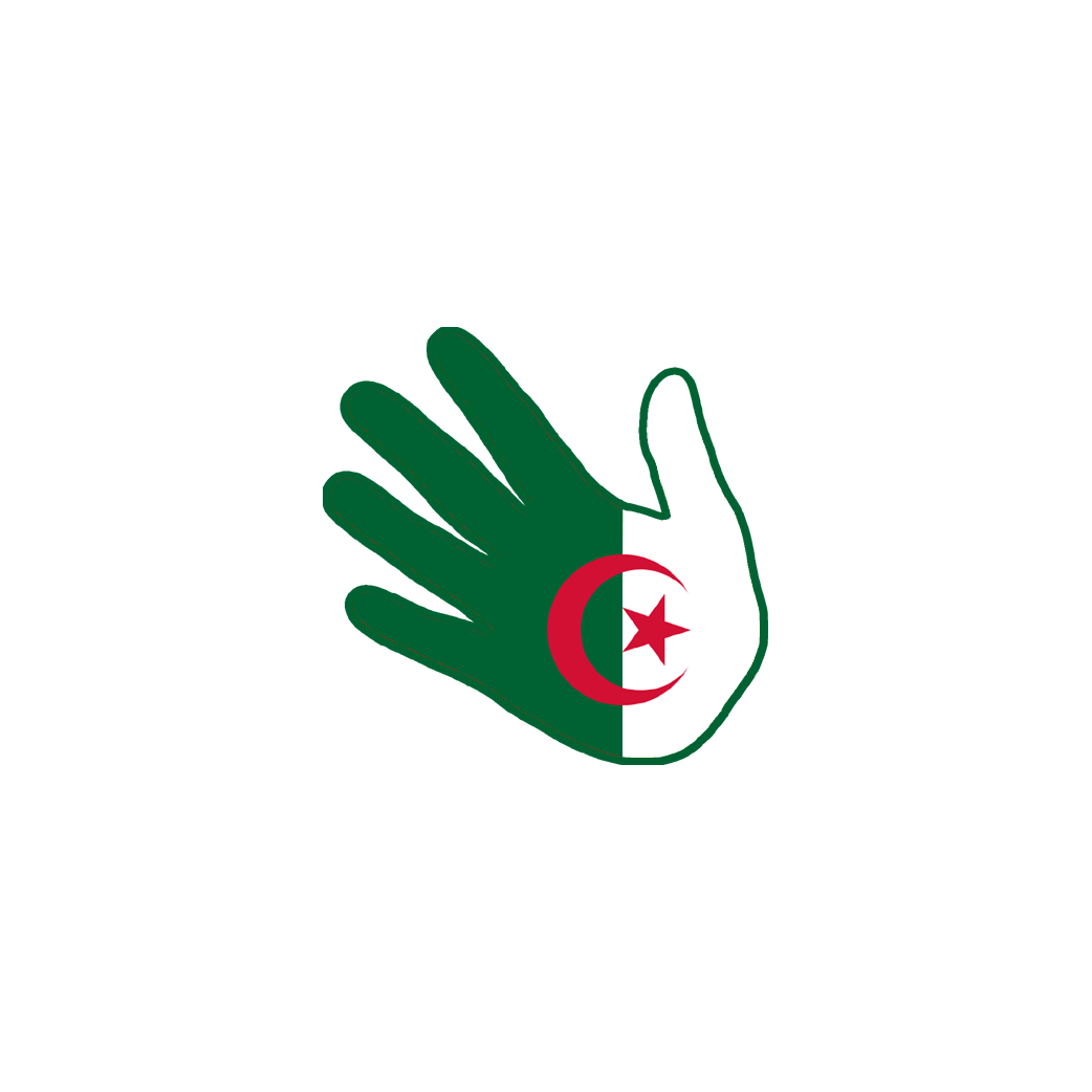 main Algérienne - 17cm - sticker/autocollant