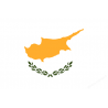 Drapeau Chypre (19.5x13 cm) - Sticker/autocollant