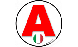 A Italie drapeau - 15cm - Sticker/autocollant